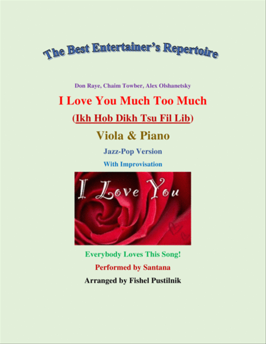 I Love You Much Too Much Viola scores gallery preview page 1