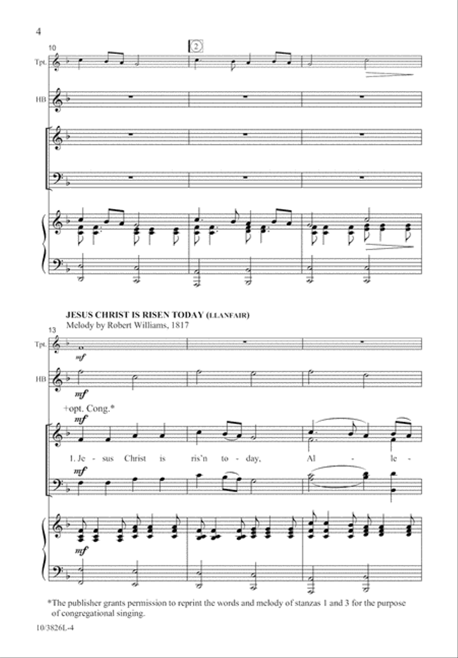 Jesus Lives, Alleluia! Jesus Lives, Alleluia! 4-Part scores gallery preview page 4