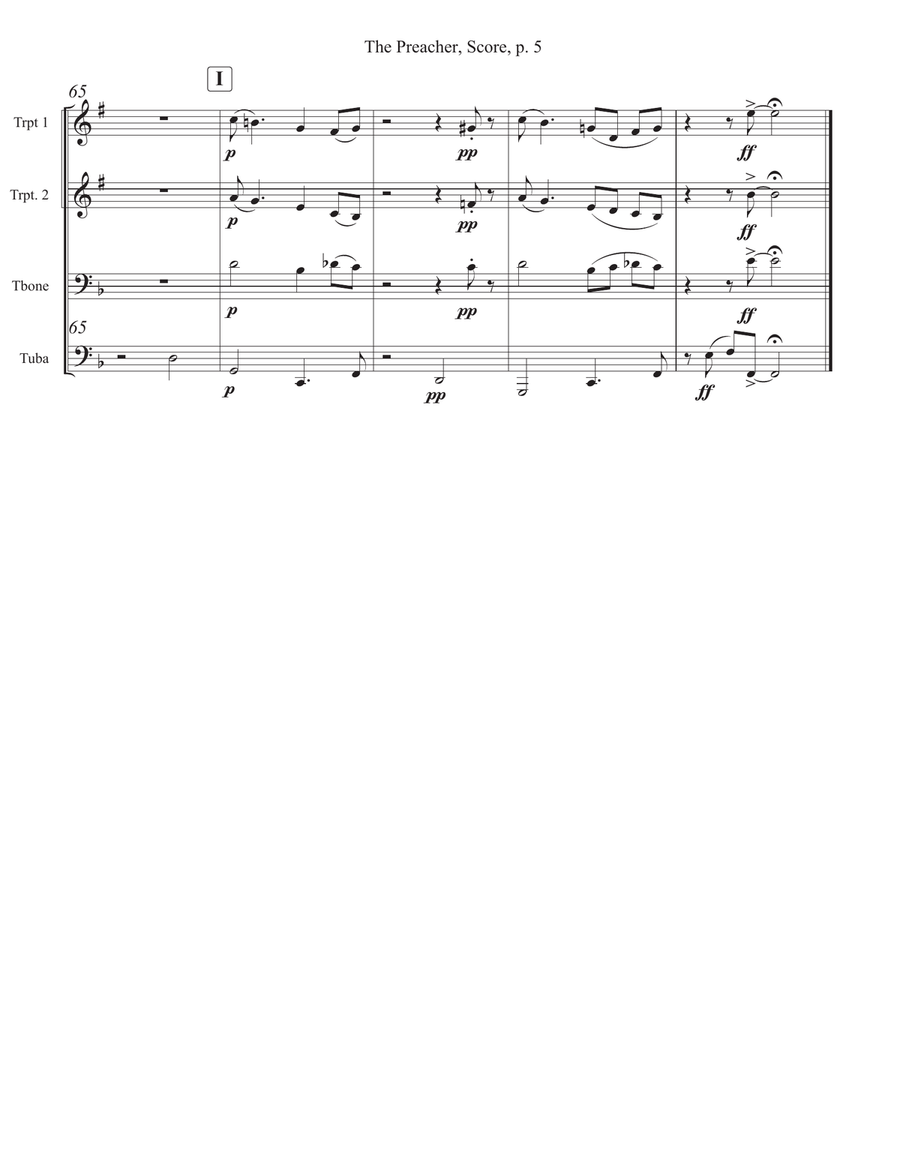 The Preacher Brass Ensemble scores gallery preview page 5