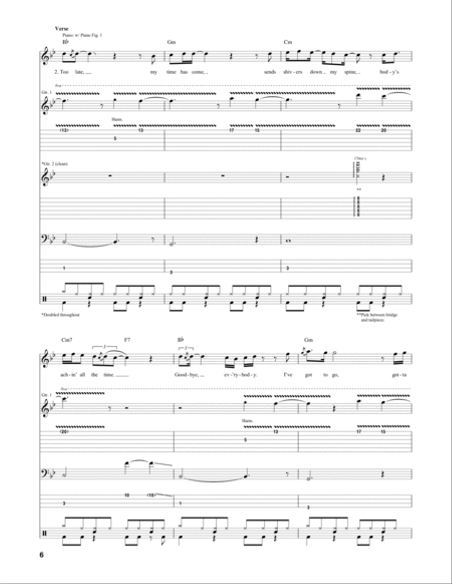 Bohemian Rhapsody Bass Voice scores gallery preview page 6