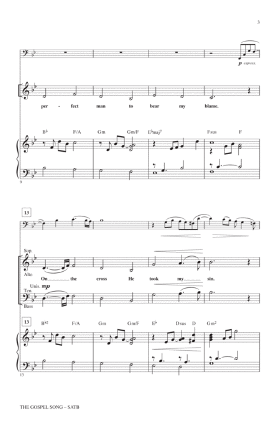 The Gospel Song 4-Part scores gallery preview page 2