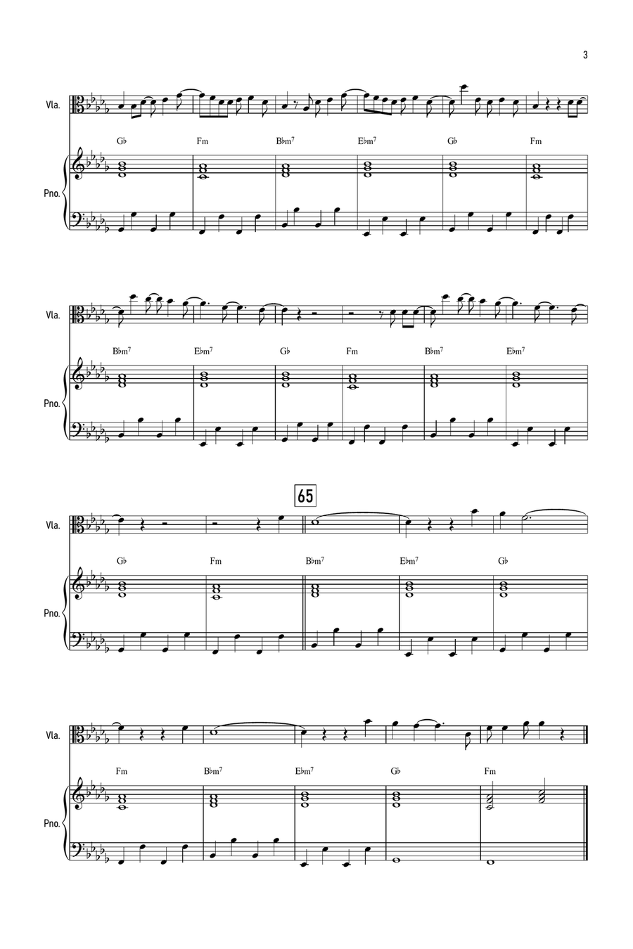 Cold Heart (pnau Remix) Viola scores gallery preview page 3
