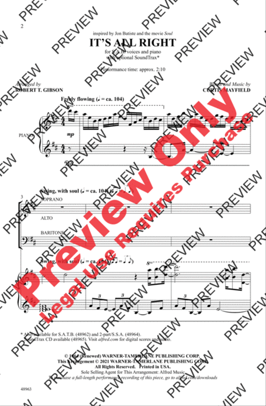 It's All Right 3-Part scores gallery preview page 2