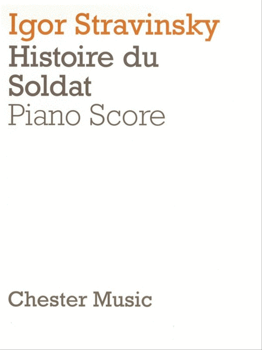 Stravinsky Soldiers Tale Piano/Vocal Scor Voice scores gallery preview page 1