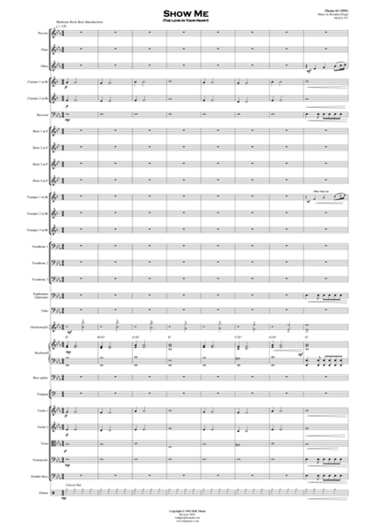 Show Me (The Love in Your Heart) - Orchestra Score and Parts v2 image number null