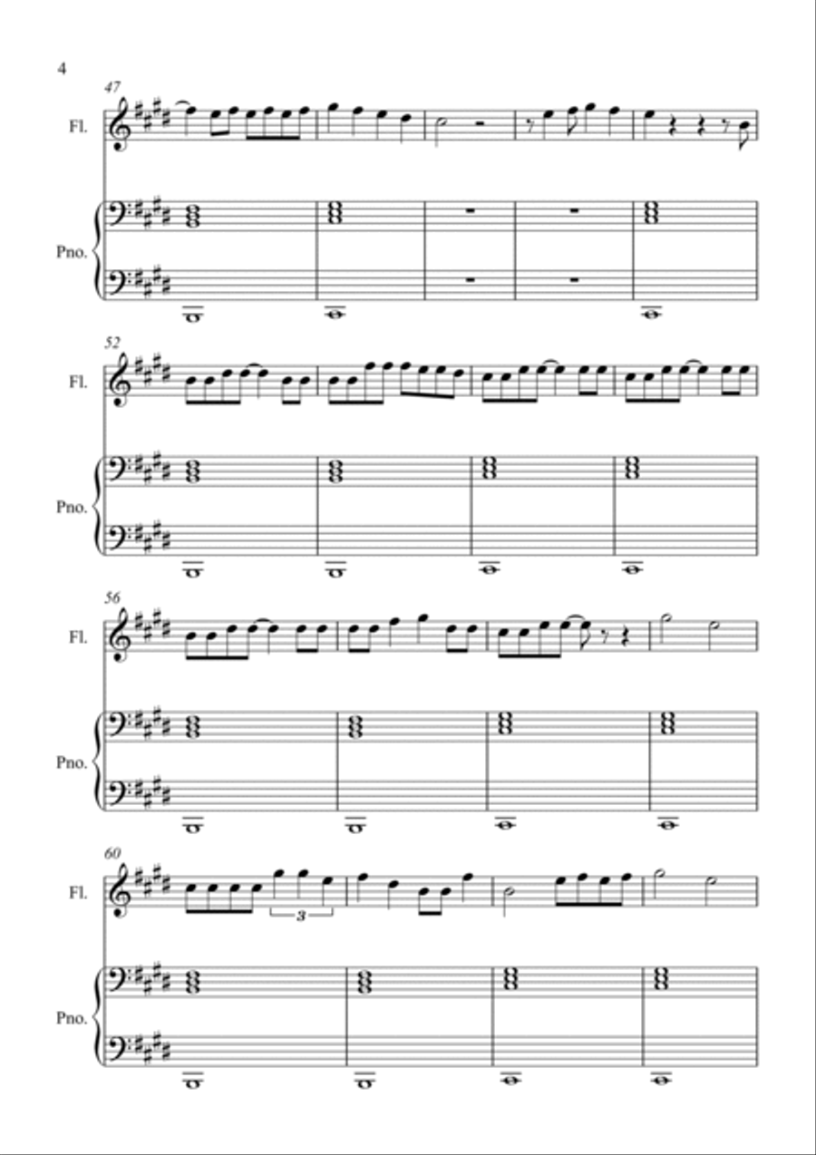 Bichota Flute Solo scores gallery preview page 4