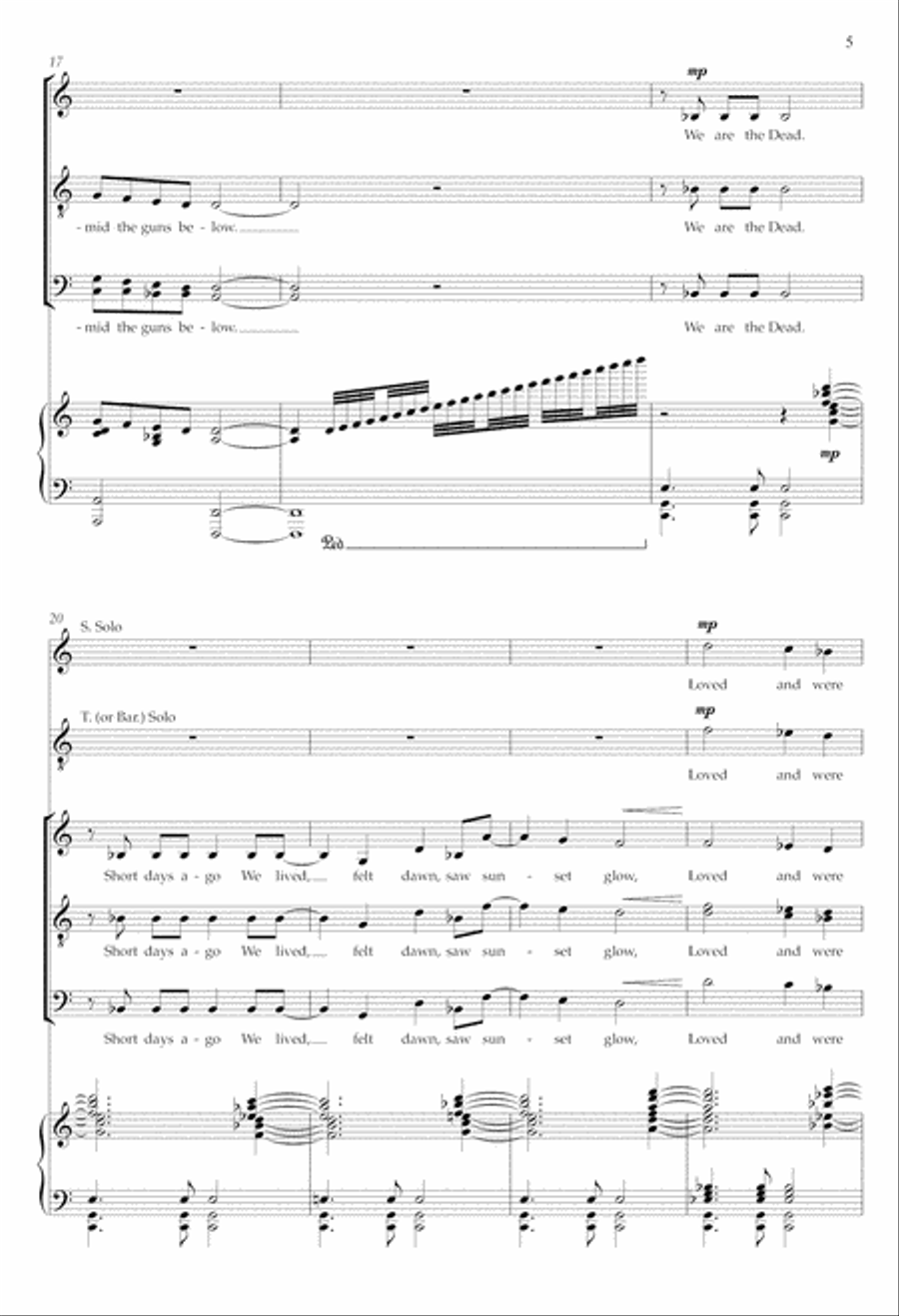 Dies Irae: In Flanders fields from Eternal Light: A Requiem ATB scores gallery preview page 5