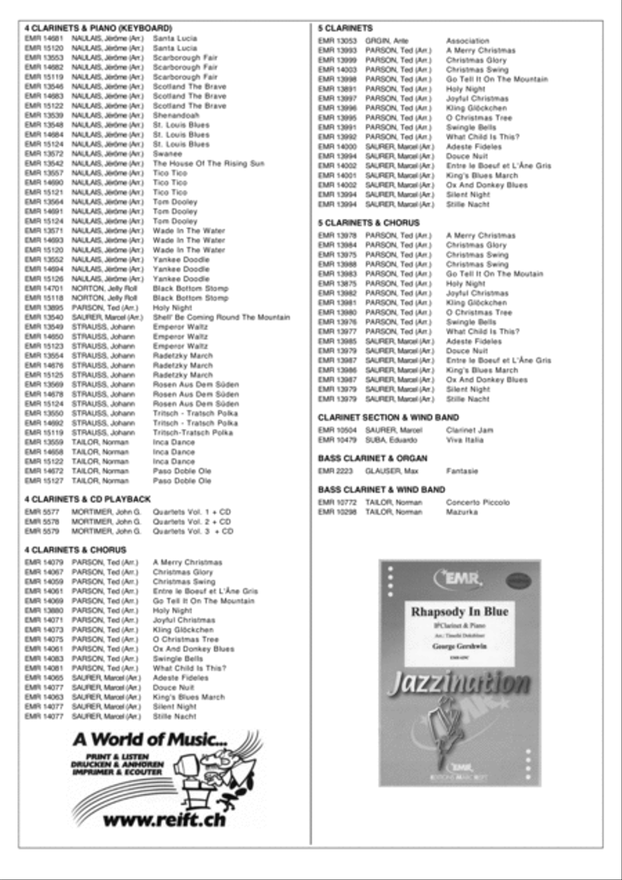 Rockin' All Night Clarinet scores gallery preview page 6