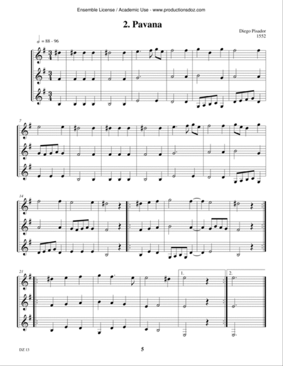 Musique d'ensemble pour guitares, vol. 2 Guitar Ensemble scores gallery preview page 5