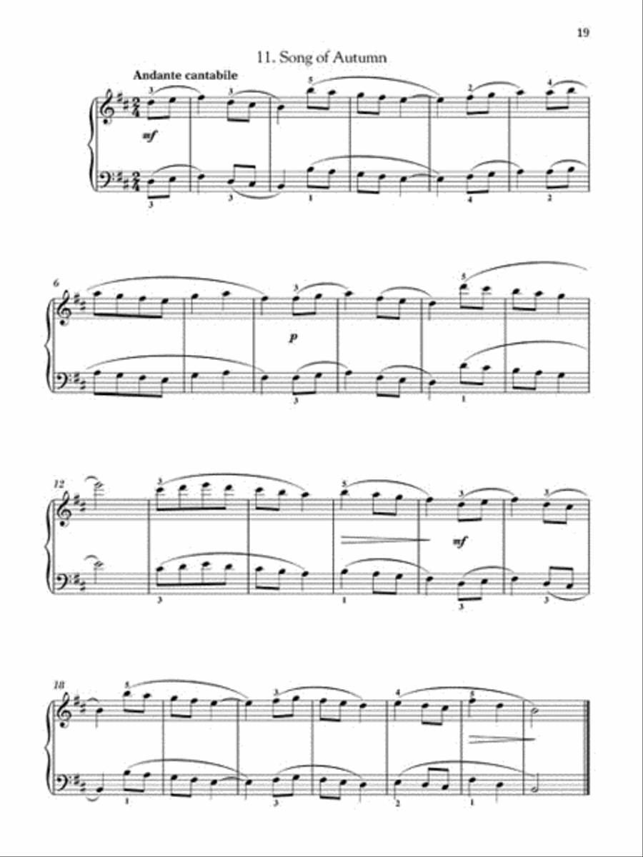 Kabalevsky – 24 Pieces for Children, Opus 39 Easy Piano scores gallery preview page 6