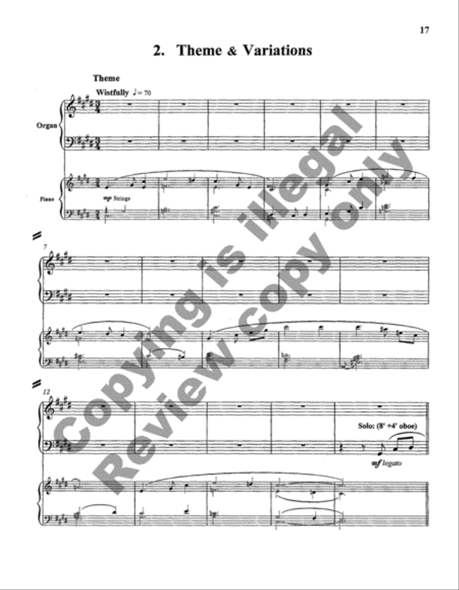 Concerto in C Major Organ Solo scores gallery preview page 5