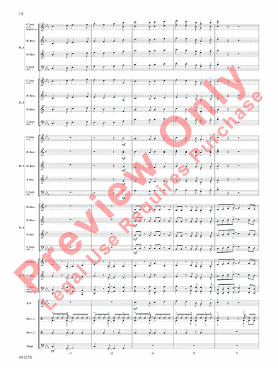 Flamingo Road Flamingo Road Concert Band scores gallery preview page 19