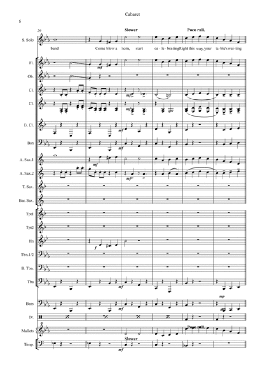 Cabaret Concert Band scores gallery preview page 6