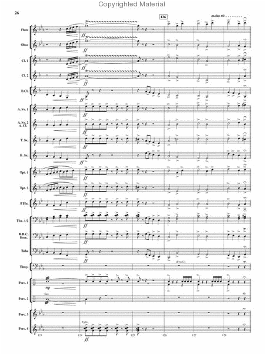 Tempest Rising Concert Band scores gallery preview page 25