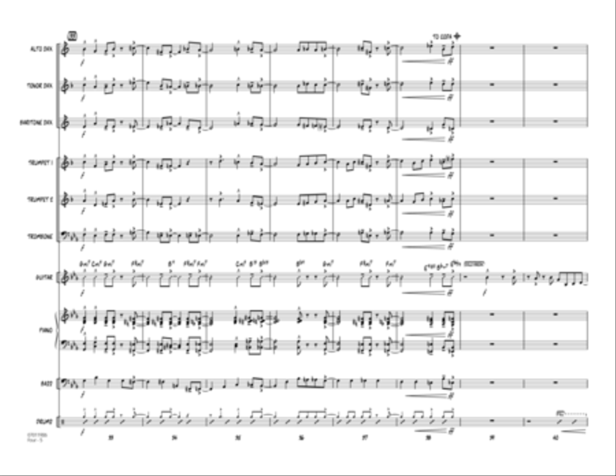 Four - Full Score Four - Full Score Jazz Ensemble scores gallery preview page 5
