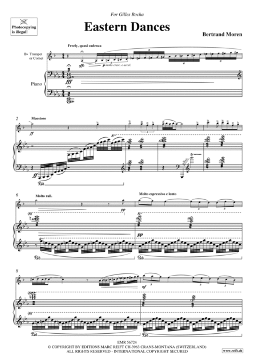 Eastern Dances Cornet scores gallery preview page 5