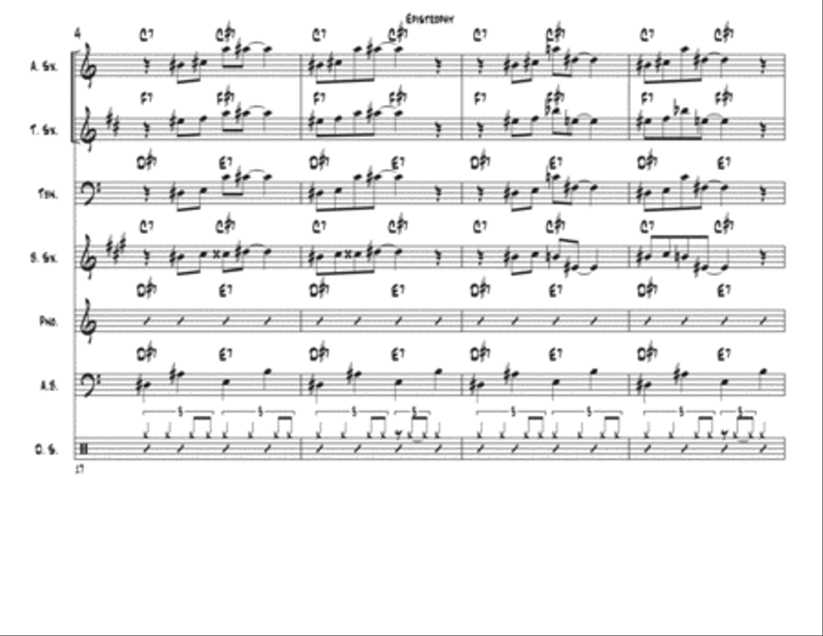 Epistrophy Jazz Ensemble scores gallery preview page 4