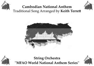 Book cover for Cambodian National Anthem for String Orchestra (MFAO World National Anthem Series)