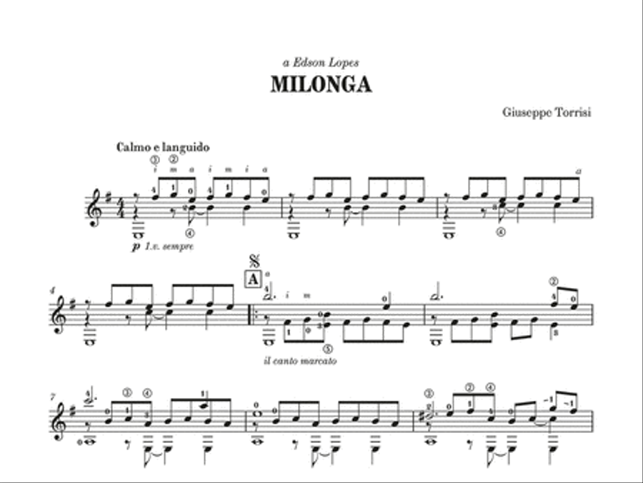 Milonga Milonga Classical Guitar scores gallery preview page 2