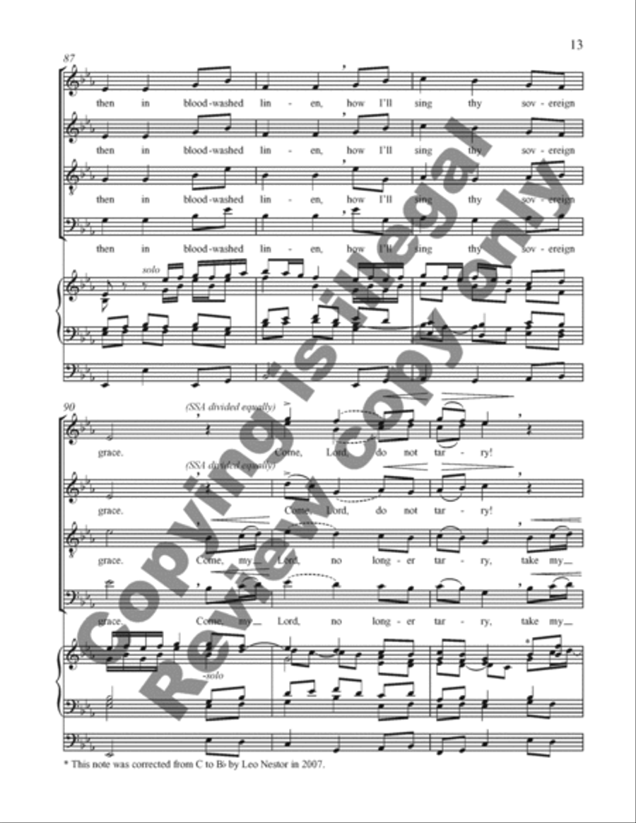An American Triptych: 3. Come, Thou Fount of Every Blessing 4-Part scores gallery preview page 28