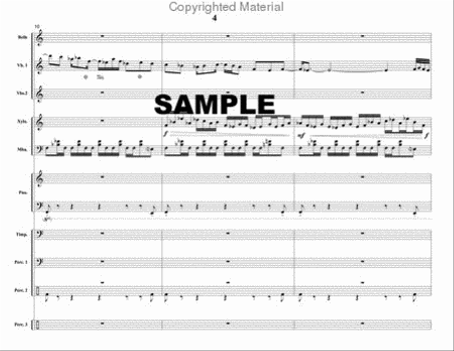 Black Arches Percussion Ensemble scores gallery preview page 5