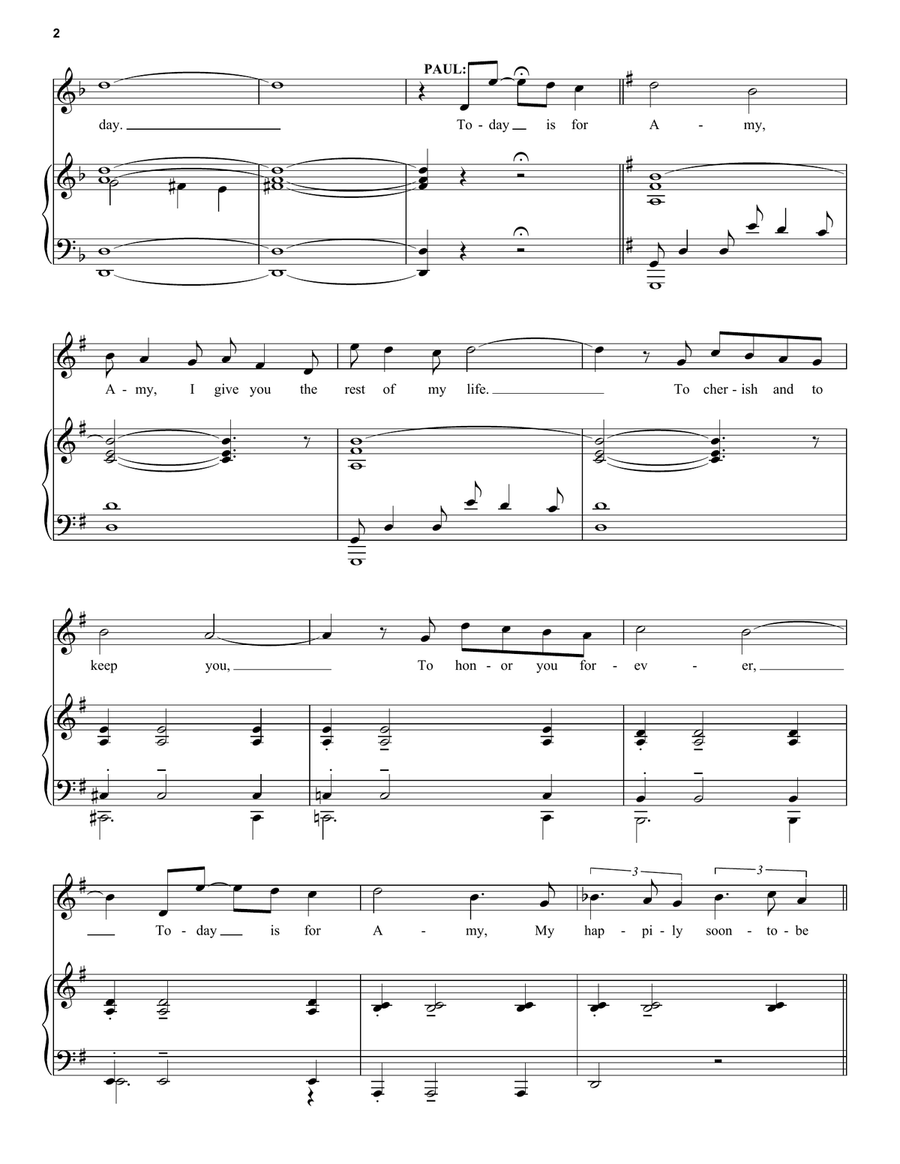 Getting Married Today (from Company) Guitar scores gallery preview page 2
