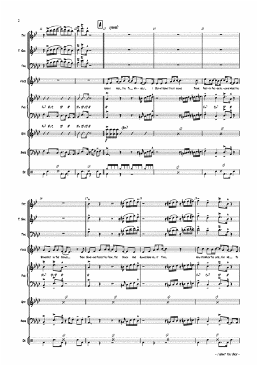 I Want You Back Jazz Ensemble scores gallery preview page 5