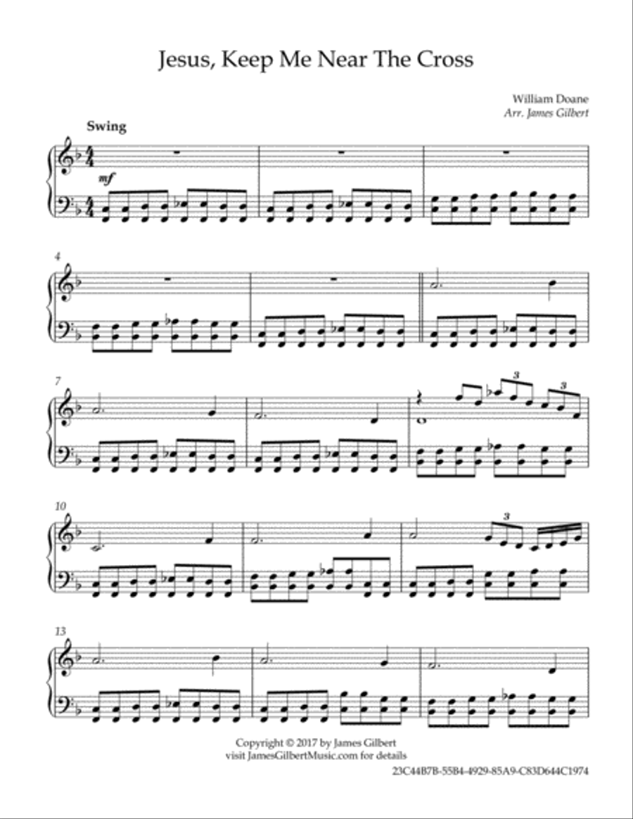 Jesus, Keep Me Near The Cross Piano Solo scores gallery preview page 2