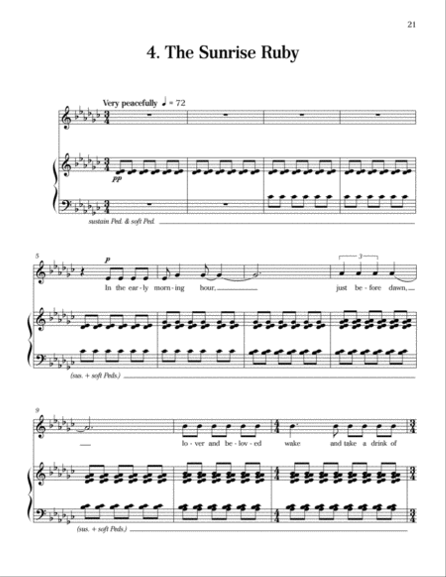 The Sunrise Ruby High Voice scores gallery preview page 1