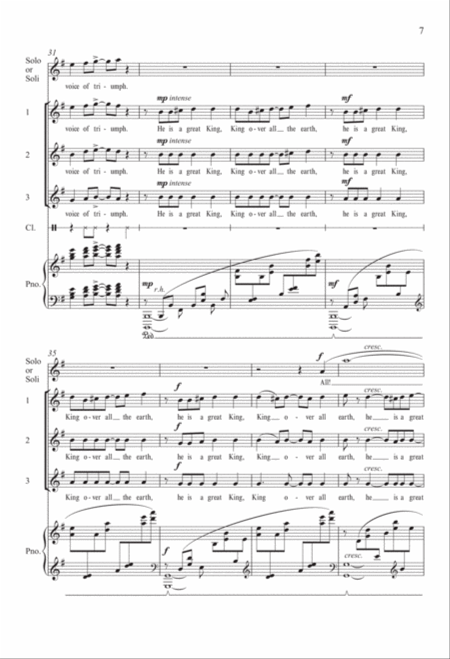O Clap Your Hands 3-Part scores gallery preview page 6