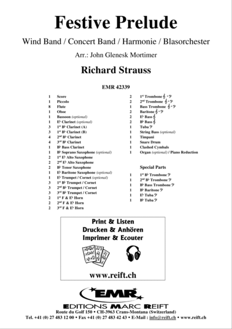Festive Prelude Concert Band scores gallery preview page 2