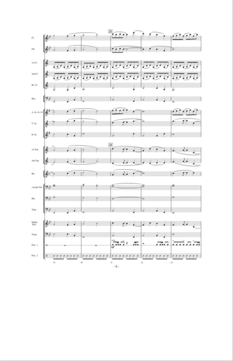 Above the World Concert Band scores gallery preview page 5