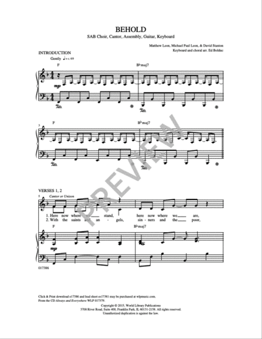 Behold Behold 3-Part scores gallery preview page 8