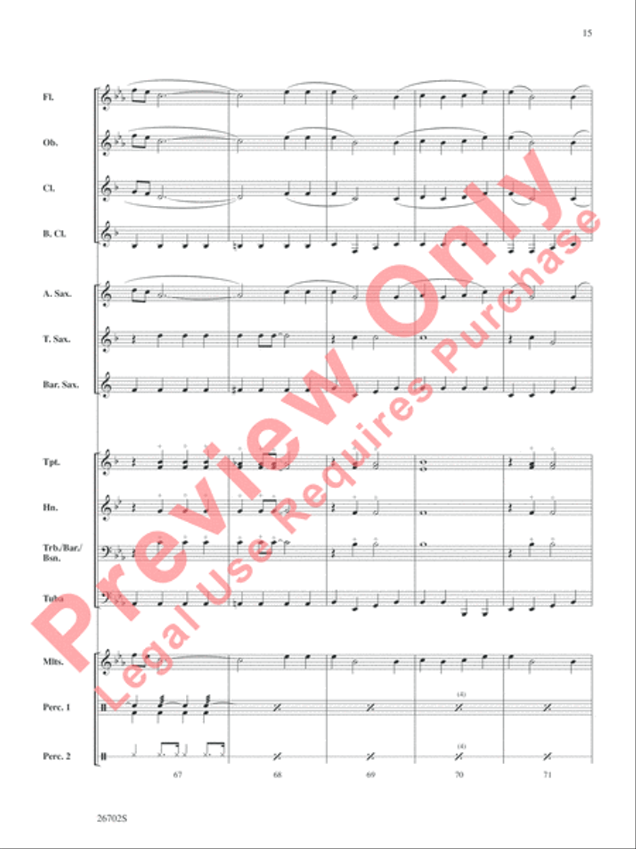 New Orleans Jubilee Concert Band scores gallery preview page 16