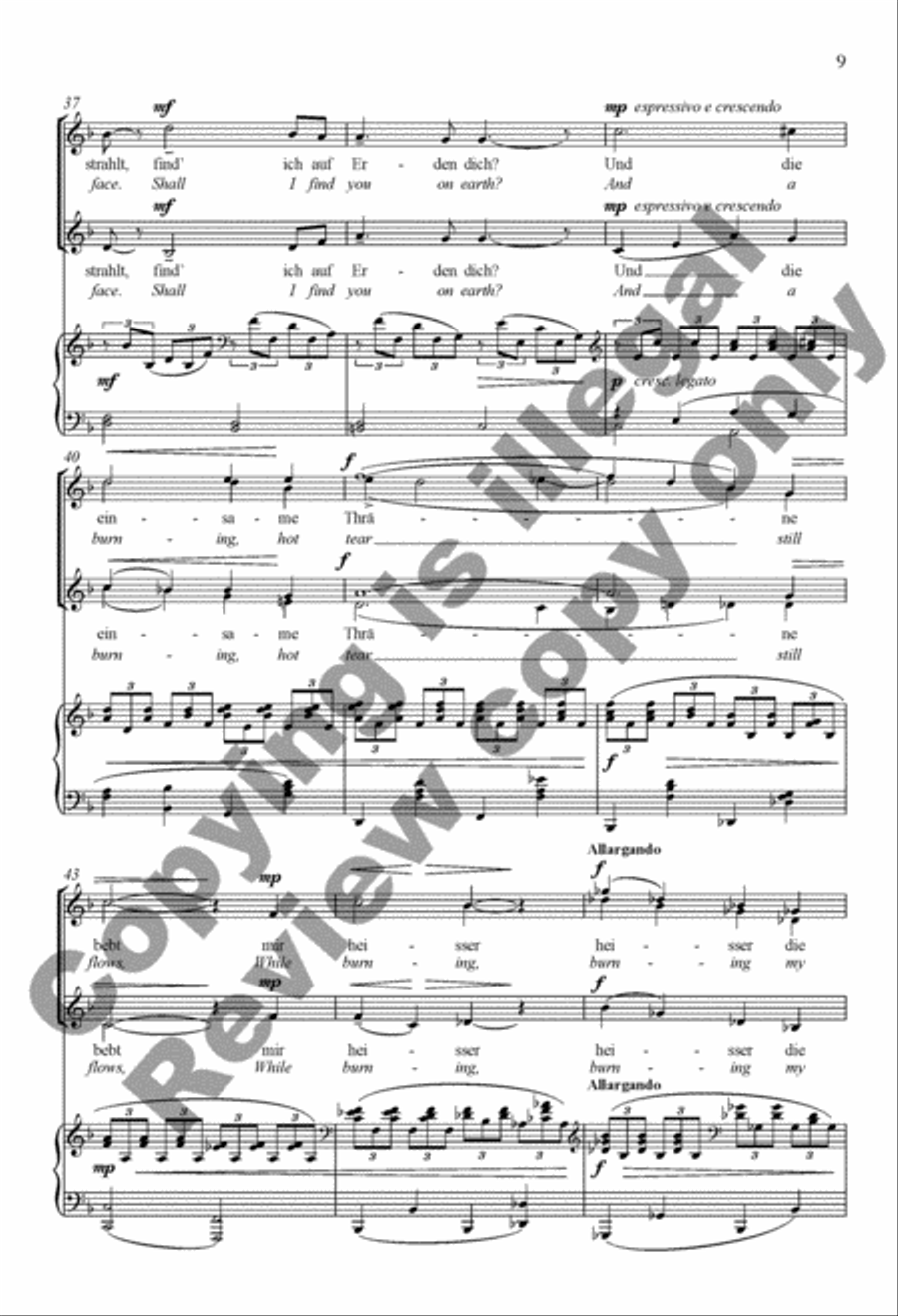 Die Mainacht (The May Night) SSAA scores gallery preview page 9