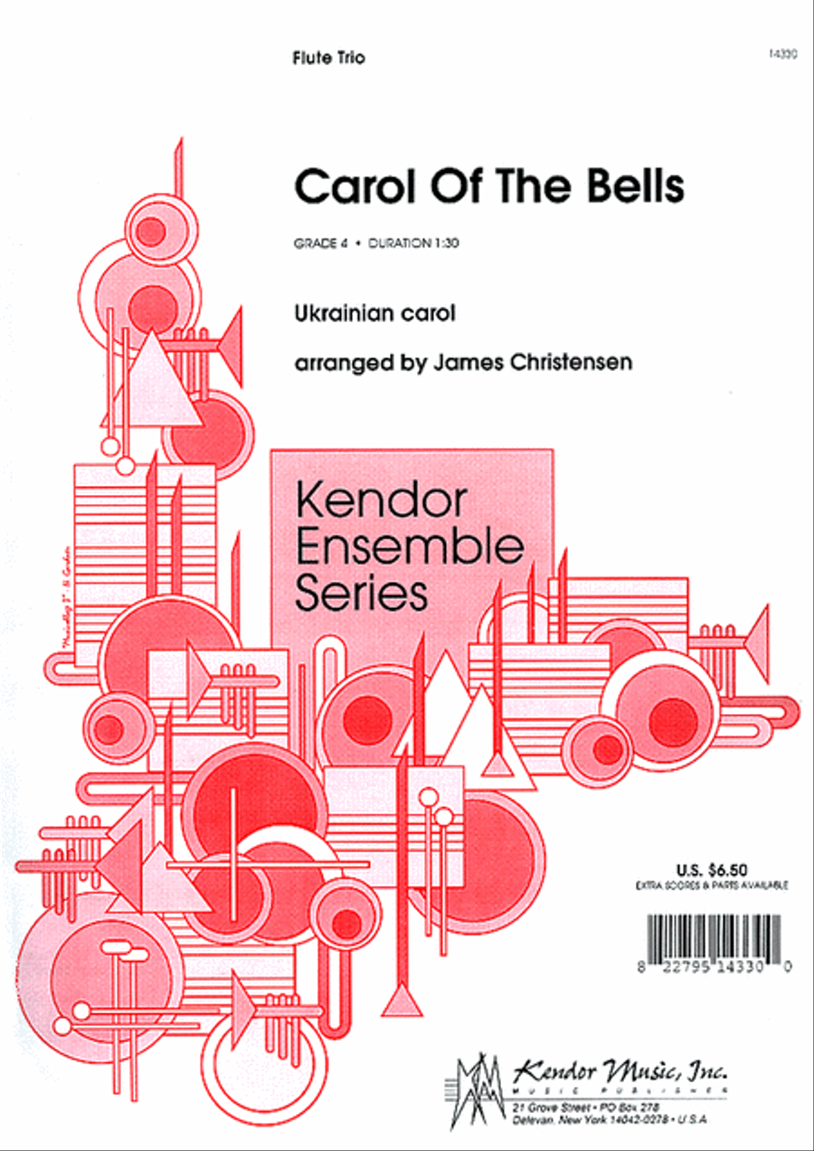 Carol Of The Bells Flute scores gallery preview page 1