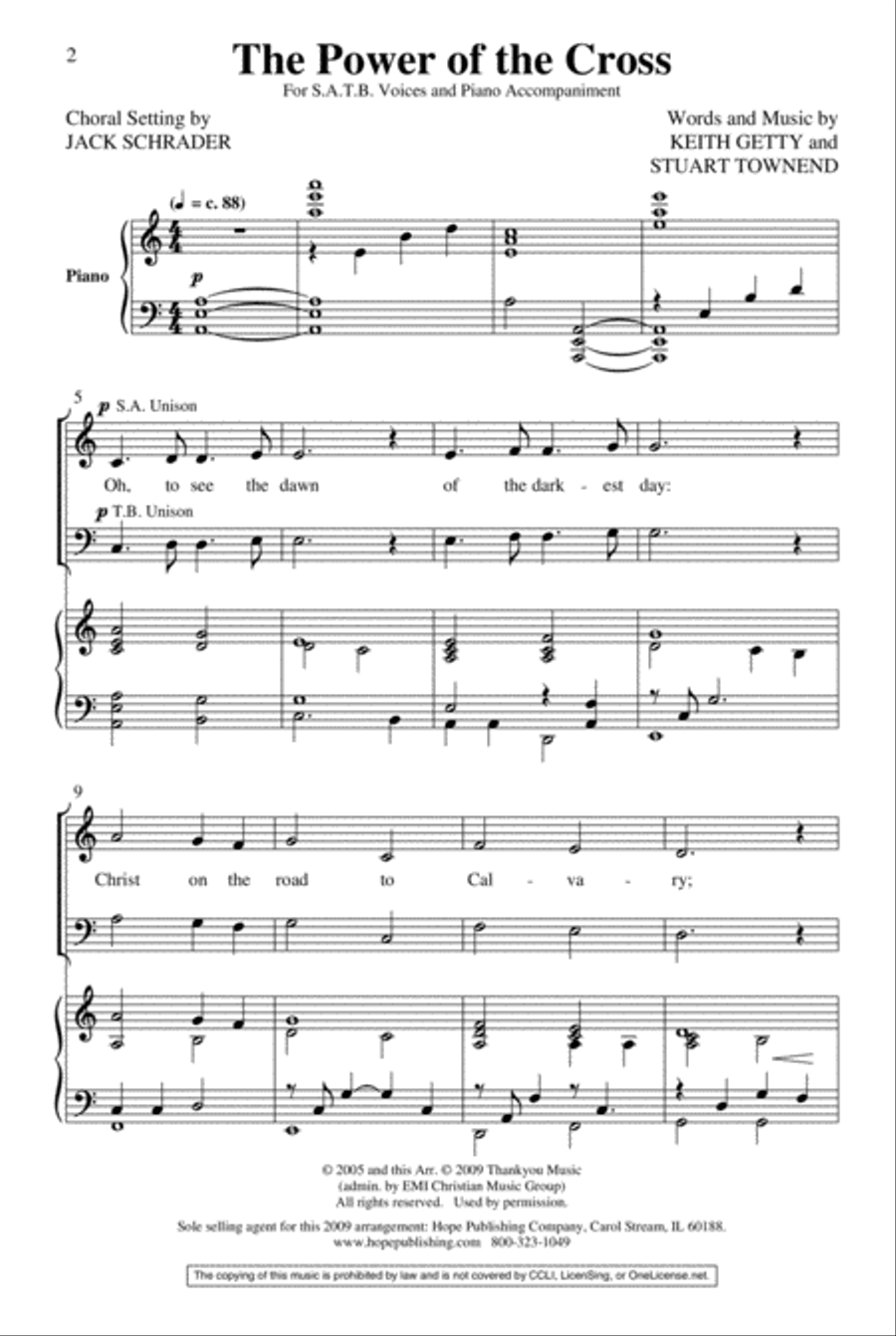 The Power of the Cross The Power of the Cross 4-Part scores gallery preview page 2