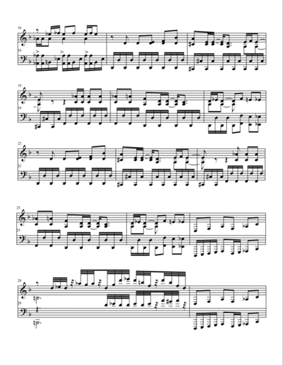 A Little Piece Of Heaven Piano Solo scores gallery preview page 2