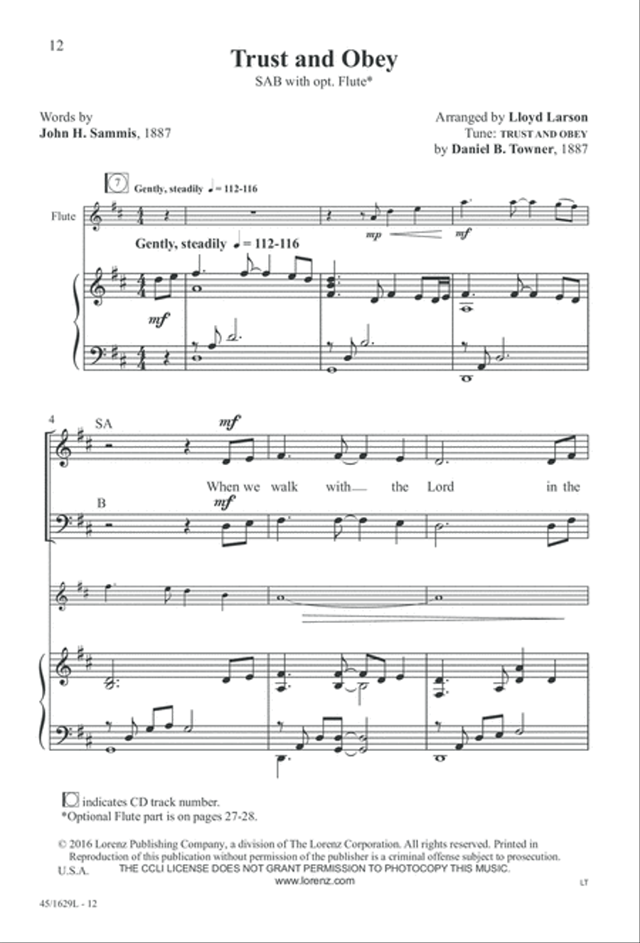 Hymns We Love to Sing, Vol. 2 3-Part scores gallery preview page 12