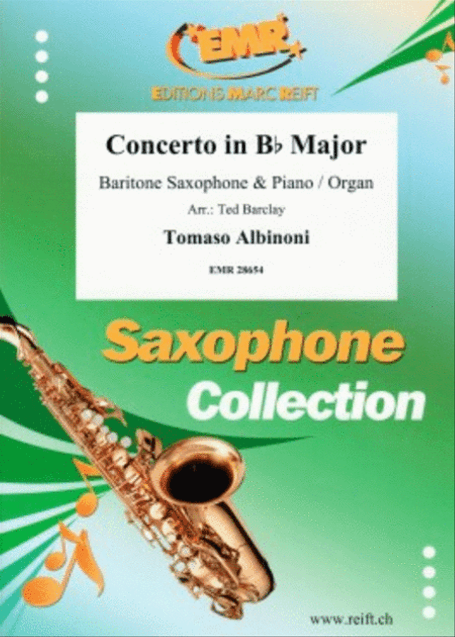 Concerto in Bb Major Baritone Saxophone scores gallery preview page 1