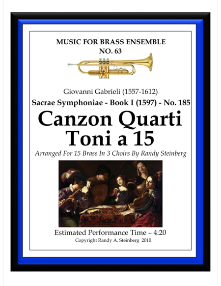Canzon Quarti Toni a 15 - No. 185 image number null