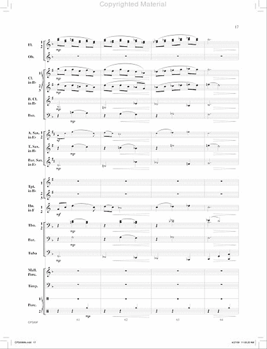 Canonic Fantasy Concert Band scores gallery preview page 18