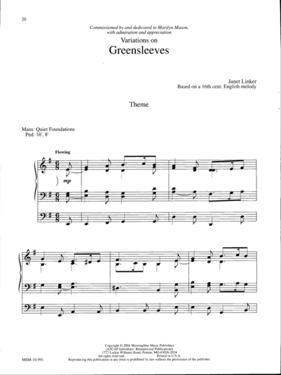 Marilyn Mason Music Library, Volume 2 Organ scores gallery preview page 7