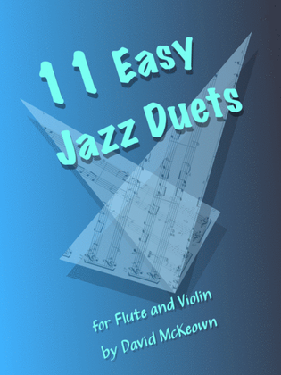 Book cover for 11 Easy Jazz Duets for Flute and Violin