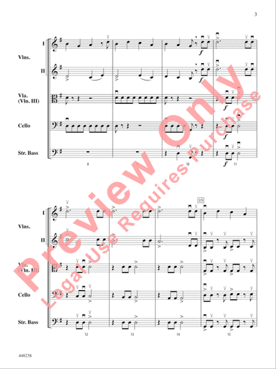 Presto! Presto! String Orchestra scores gallery preview page 4