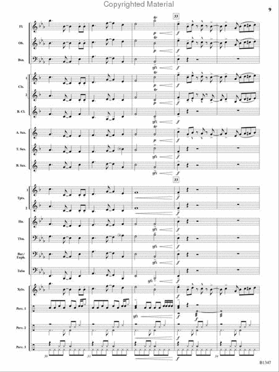 Santa's Fiesta! Concert Band scores gallery preview page 8