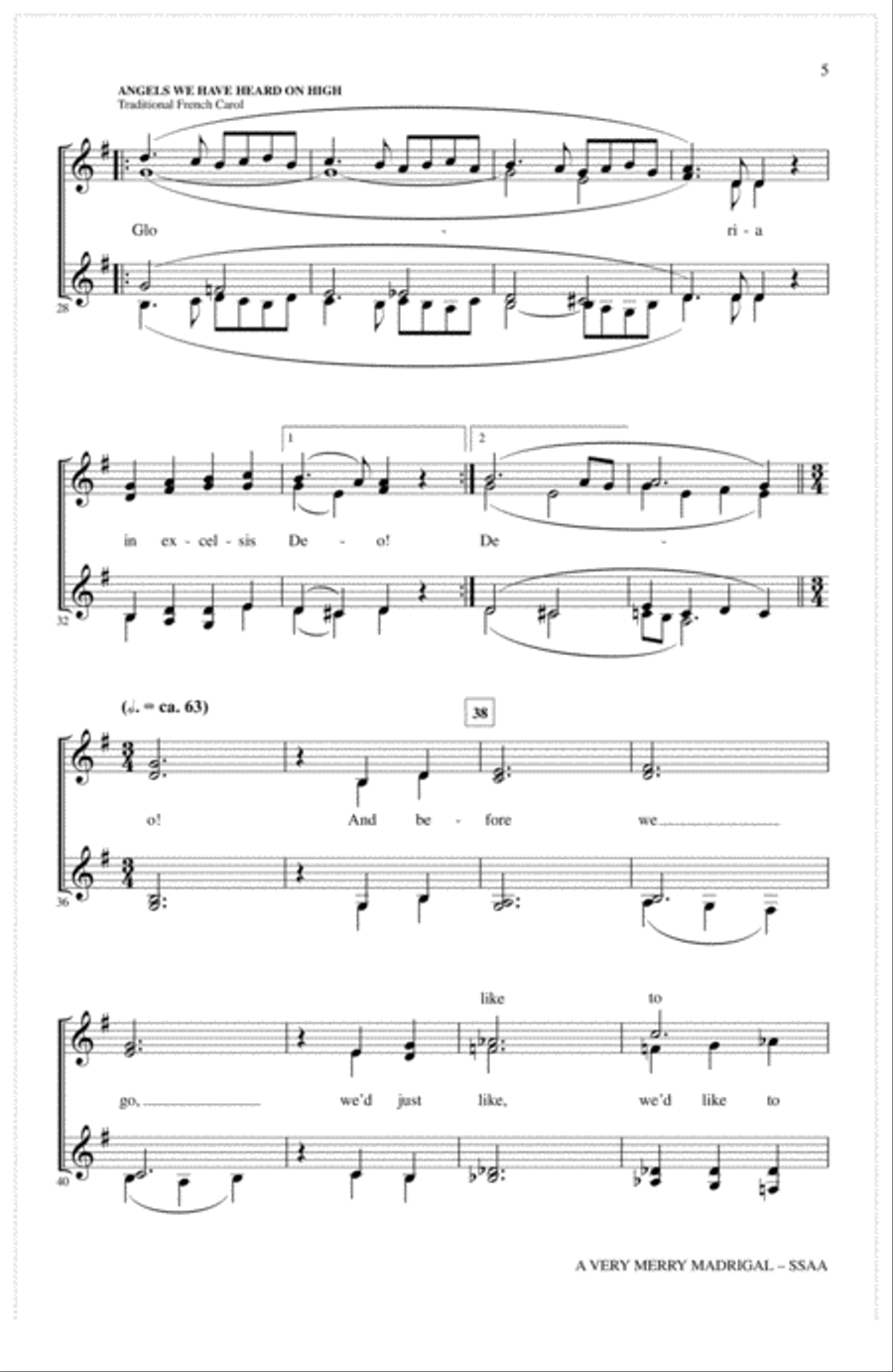 A Very Merry Madrigal A Very Merry Madrigal SSA scores gallery preview page 3