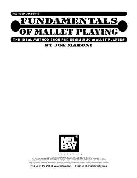 Fundamentals of Mallet Playing-The Ideal Method Book for Beginning Mallet Players