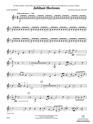Jubilant Horizons: 1st B-flat Trumpet