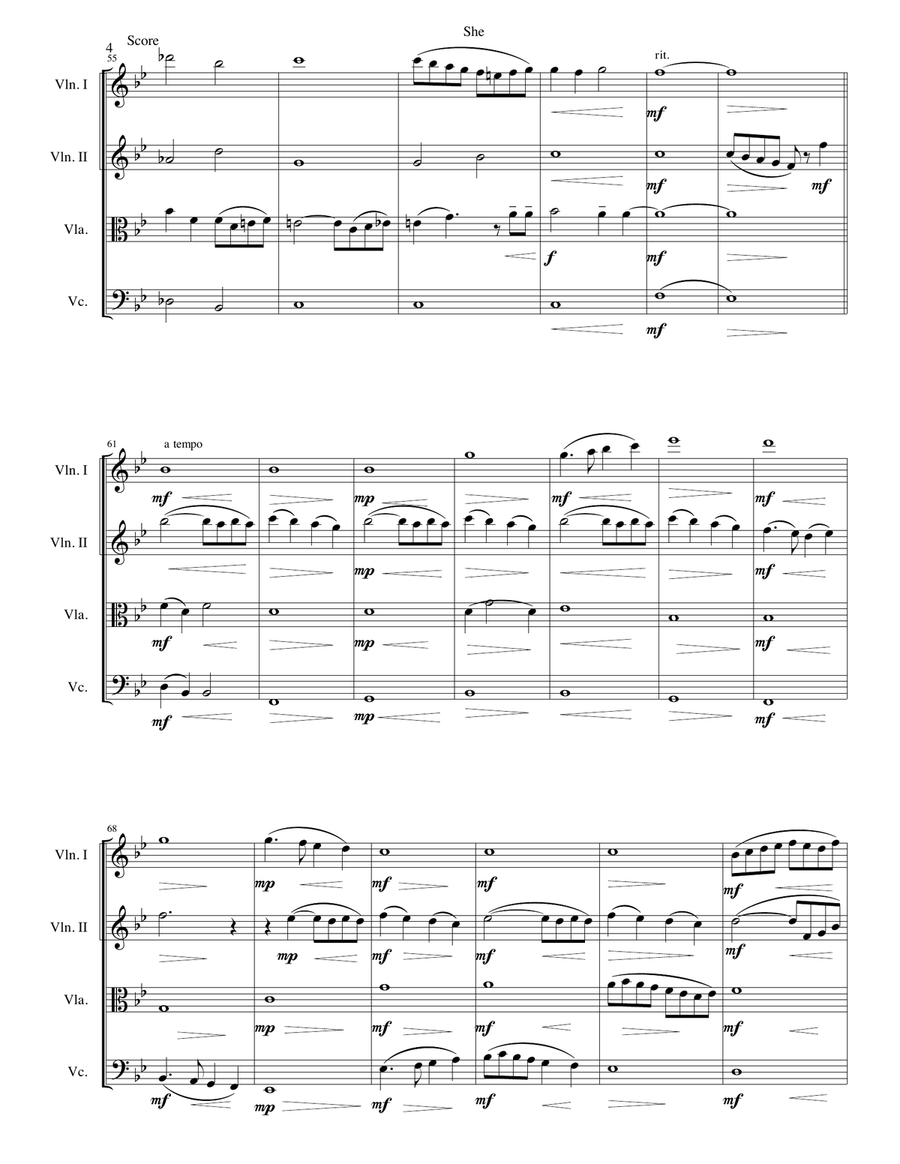 She String Quartet scores gallery preview page 4